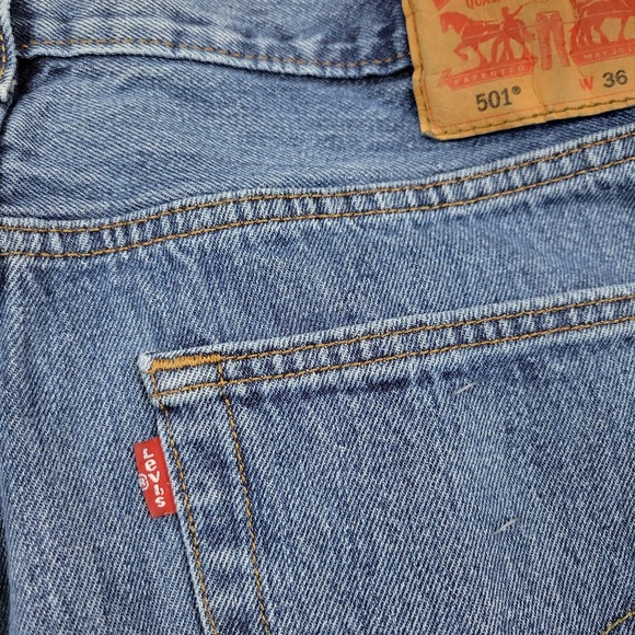 Levis 501 XX Straight Leg Jeans Mens 36 x 36 Measures 36 x 34 100% Cotton Egypt - Picture 8 of 8